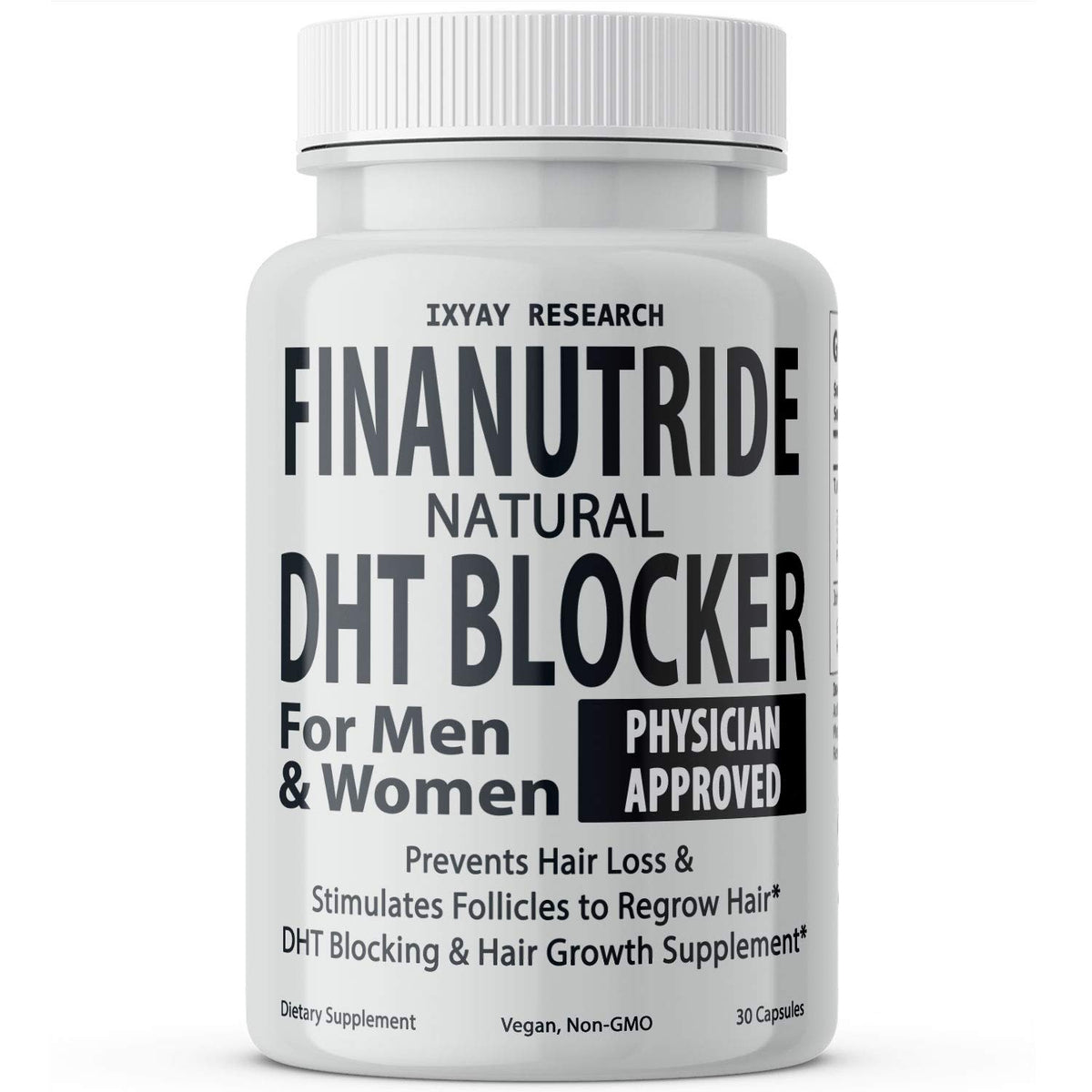 Ixyay Research Finanutride Dht Blocker & Hair Growth Capsules - 30 Count For Hair Loss Prevention