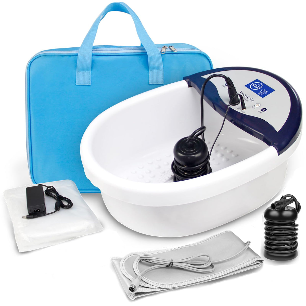 Vniolife Ionic Foot Bath Detox Machine With Heated Belt & Led Display, Portable Foot Spa