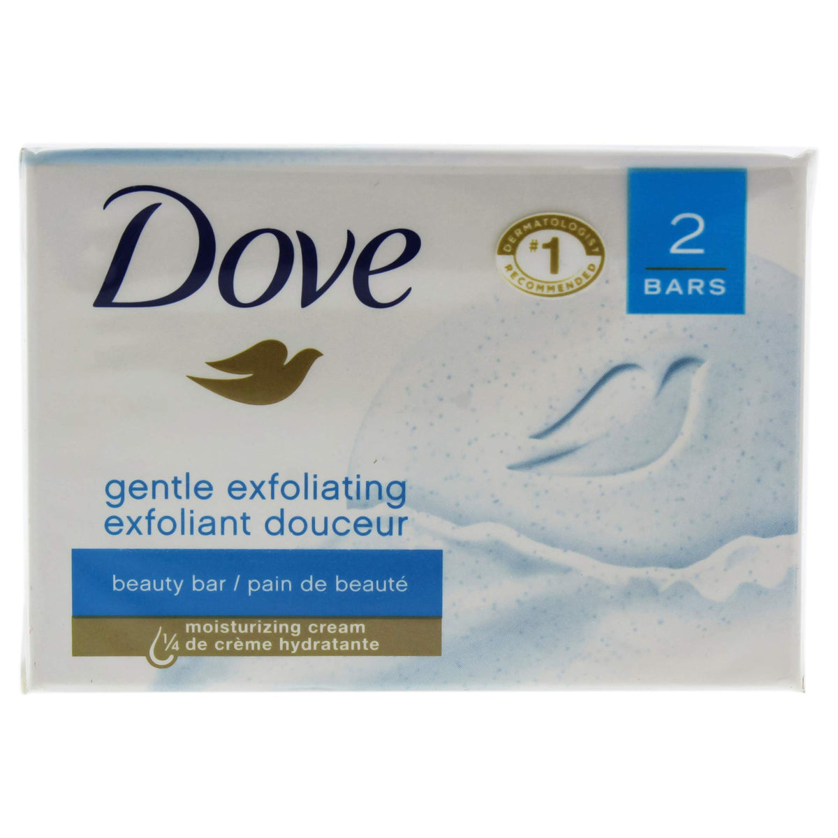 DOVE BAR GENTLE EXFOLIATING 2X4.25OZ