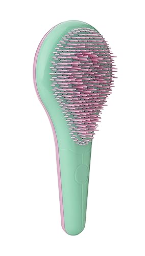 Michel Mercier Detangling Paddle Brush for Normal Hair - Reduces Frizz & Breakage - Pink-Green