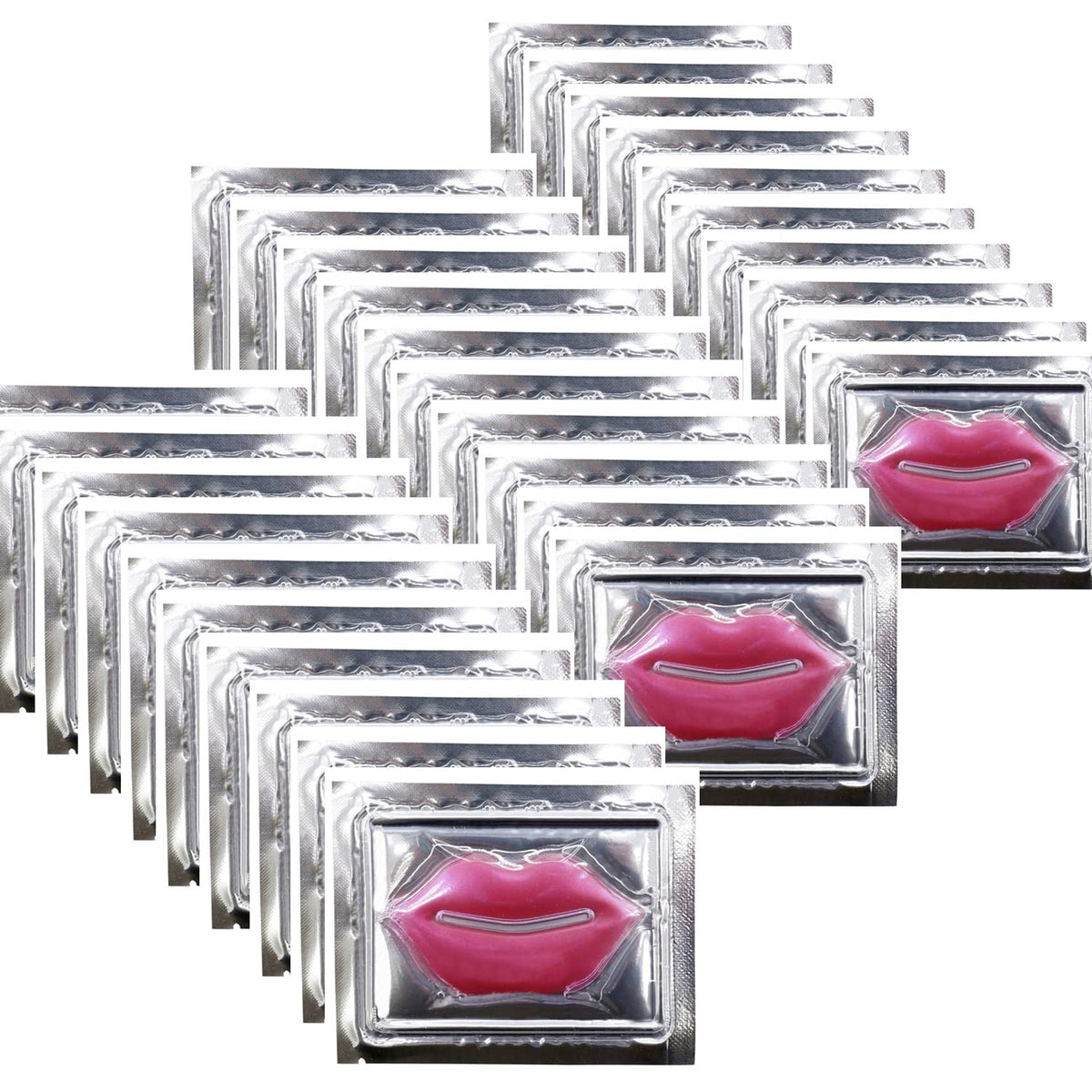 Incstirup Collagen Crystal Lip Masks - 30 Pcs Moisturizing Gel Pads For Dry & Chapped Lips