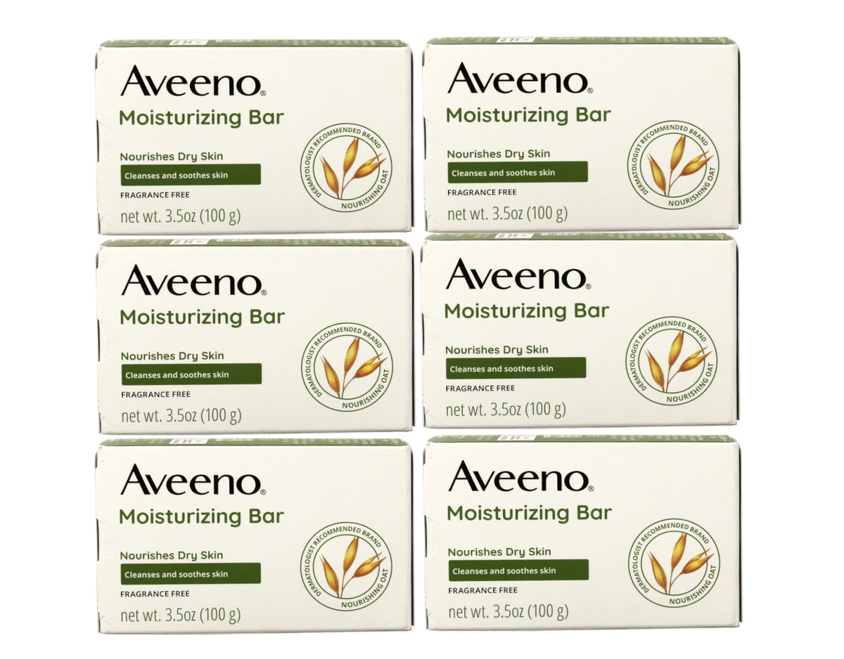 AVEENO Active Naturals Moisturizing Bar 3.50 oz (Pack of 6)