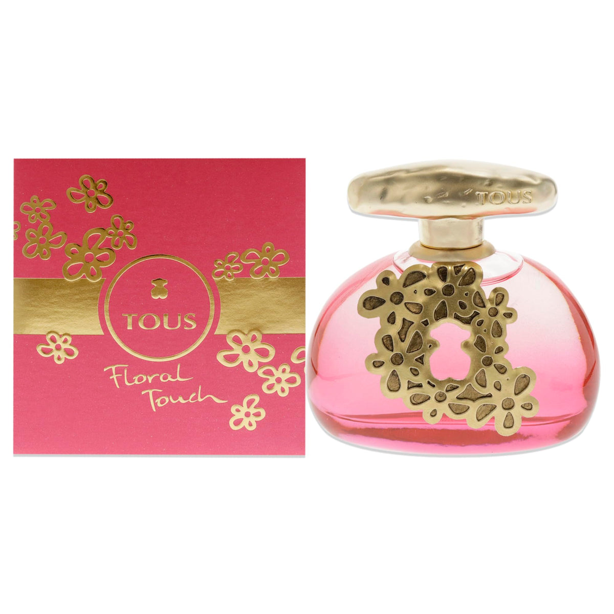 TOUS Floral Touch EDT Perfume for Women, 3.4 oz - Elegant Fragrance, Floral Notes, Long-lasting Scent, Perfect Gift for Her