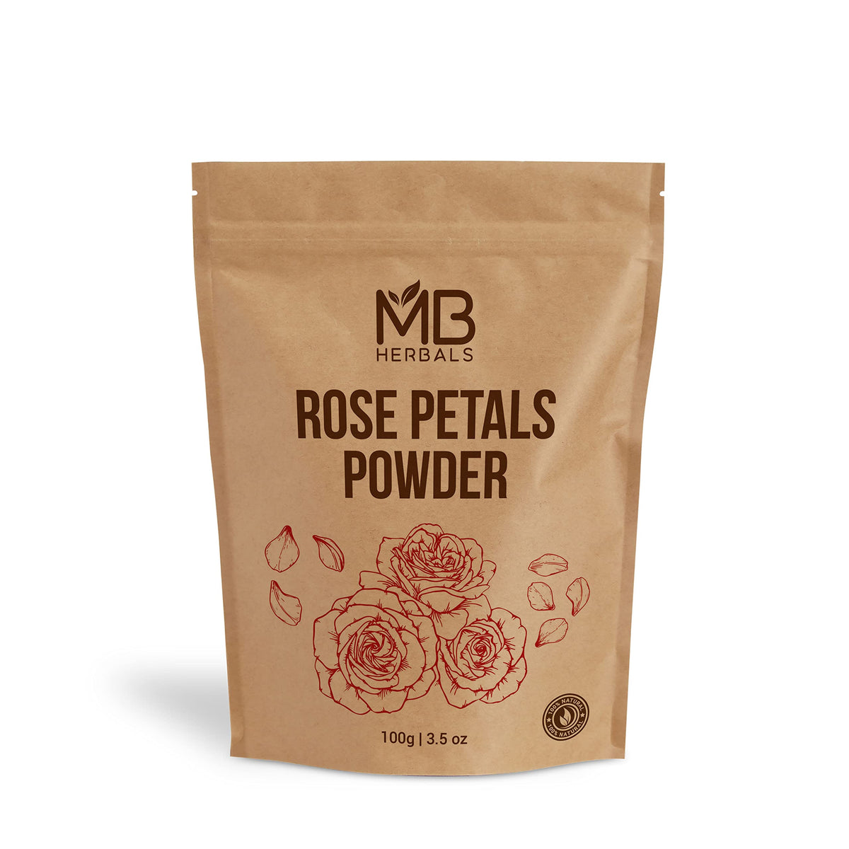 Mb Herbals Rose Powder 100G | 100% Pure Natural Rose Petals For Face Packs & Masks