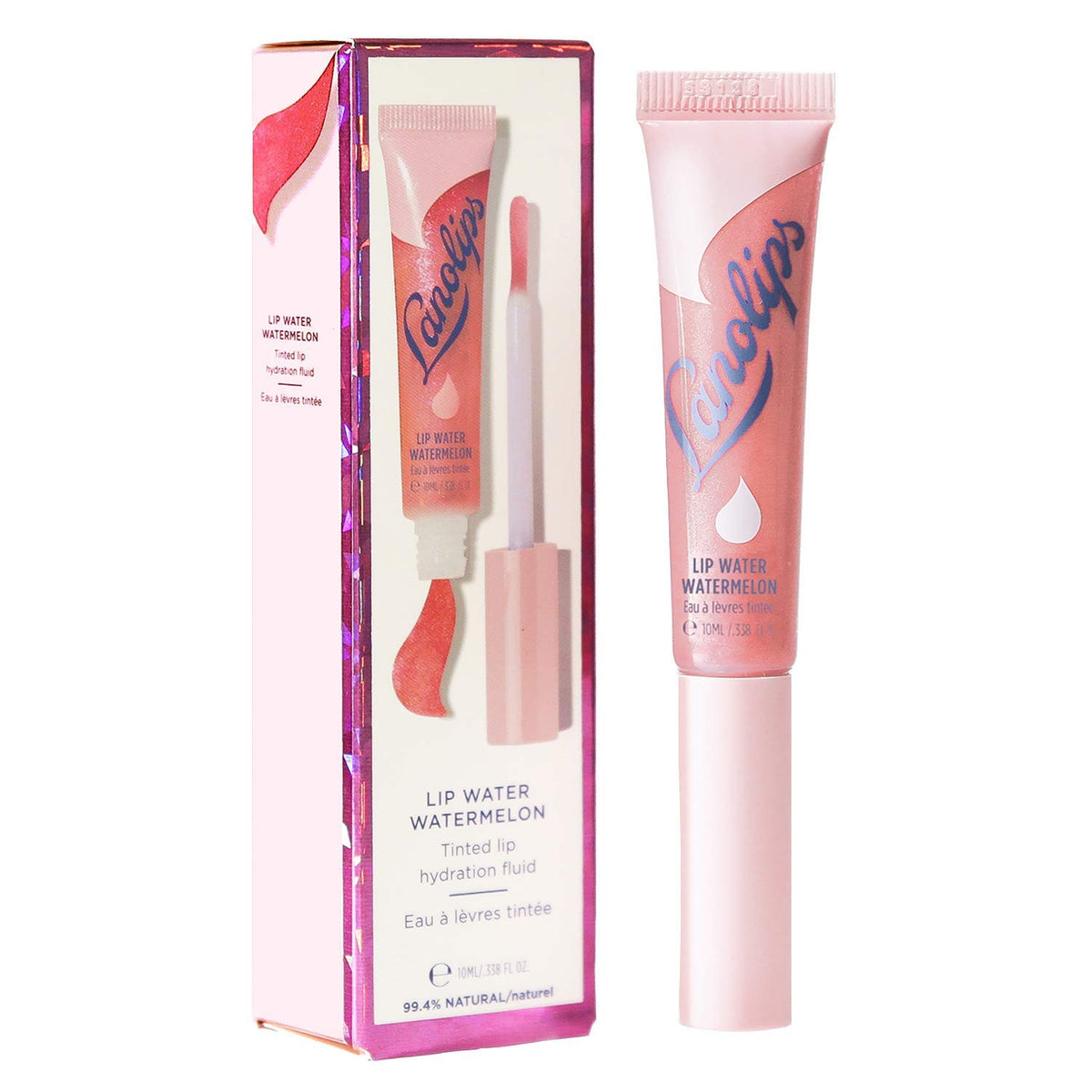 Lanolips Lanolin Lip Water Gloss - Hyaluronic Acid Lip Balm For Shimmery Hydration (10Ml)