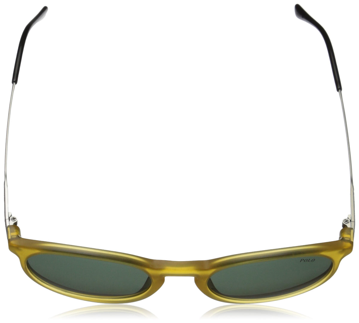 Polo Ralph Lauren Men'S Ph4096 Round Sunglasses, Matte Honey/Green, 50Mm Plastic