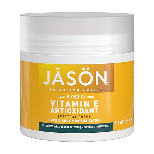 Jason Vitamin E Moisturizing Crème 5,000 Iu For Face & Body - 4 Oz Hydrating Lotion