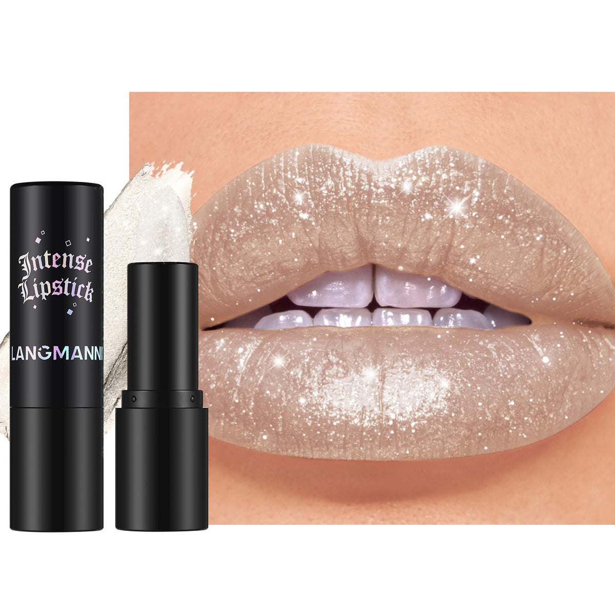 Jolilab Sparkling Lipstick - Long Lasting Waterproof Lip Gloss In Pearl Glow, Non-Sticky