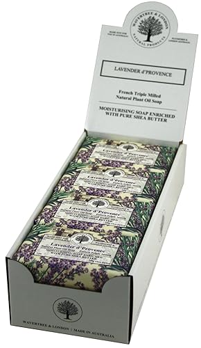 Wavertree & London Lavender D'Provence Moisturizing Soap Bars, 8X7Oz Triple Milled, Shea Butter