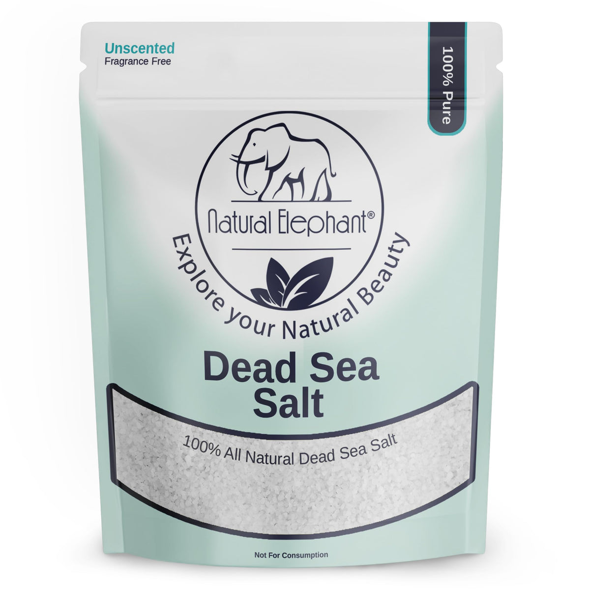 Natural Elephant Dead Sea Bath Salt - 19 Lb Bulk Bag, 100% Natural, Coarse Grain For Soaks