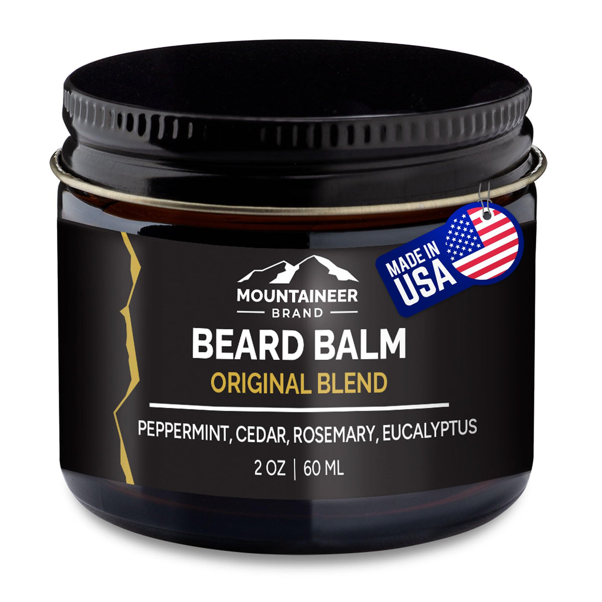 Mountaineer Brand Beard Balm - All Natural Leave-In Conditioner, Hydrates & Softens, 2Oz