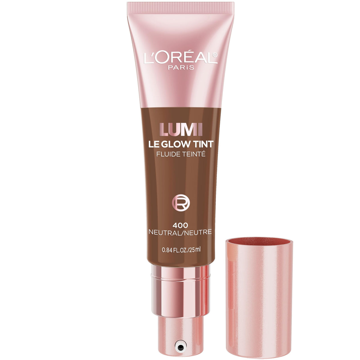 L’Oréal Paris Lumi Le Glow Skin Tint, Lightweight Tinted Serum, Neutral 400, 0.85 Fl Oz