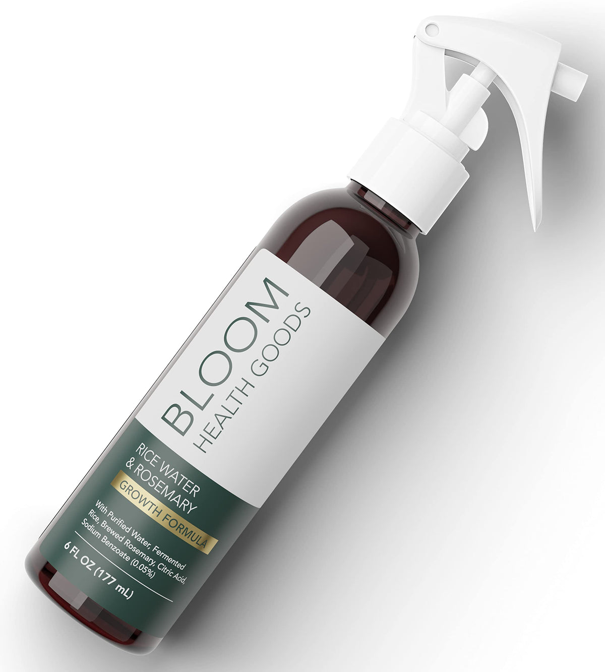 Bloom Health Goods Rice Water & Rosemary Spray - Hair & Skin Serum For Thinning & Damaged Hair 6 Fl Oz