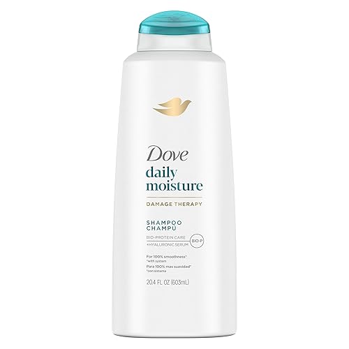 Dove Damage Therapy Shampoo Daily Moisture 20.4 Oz For Dry Hair With Bio-Protein Care