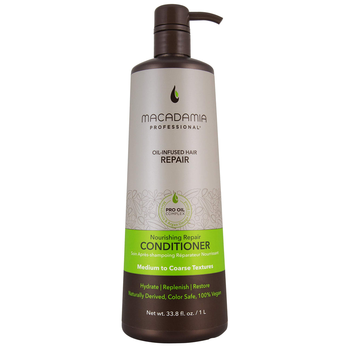 Macadamia Professional Nourishing Repair Conditioner, Sulfate & Paraben Free, 33.8 Oz, Vegan