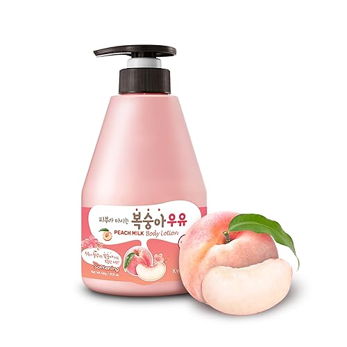 Welcos Peach Milk Body Lotion 560G - Korean Lotion For Smooth & Soft Skin