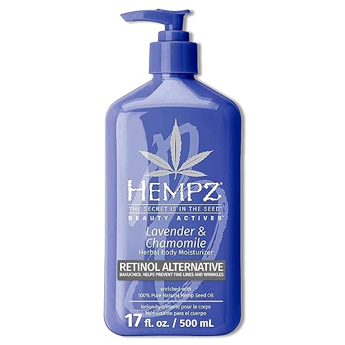 Hempz Lavender & Chamomile Body Lotion - 17 Fl Oz Daily Moisturizing Cream With Shea Butter