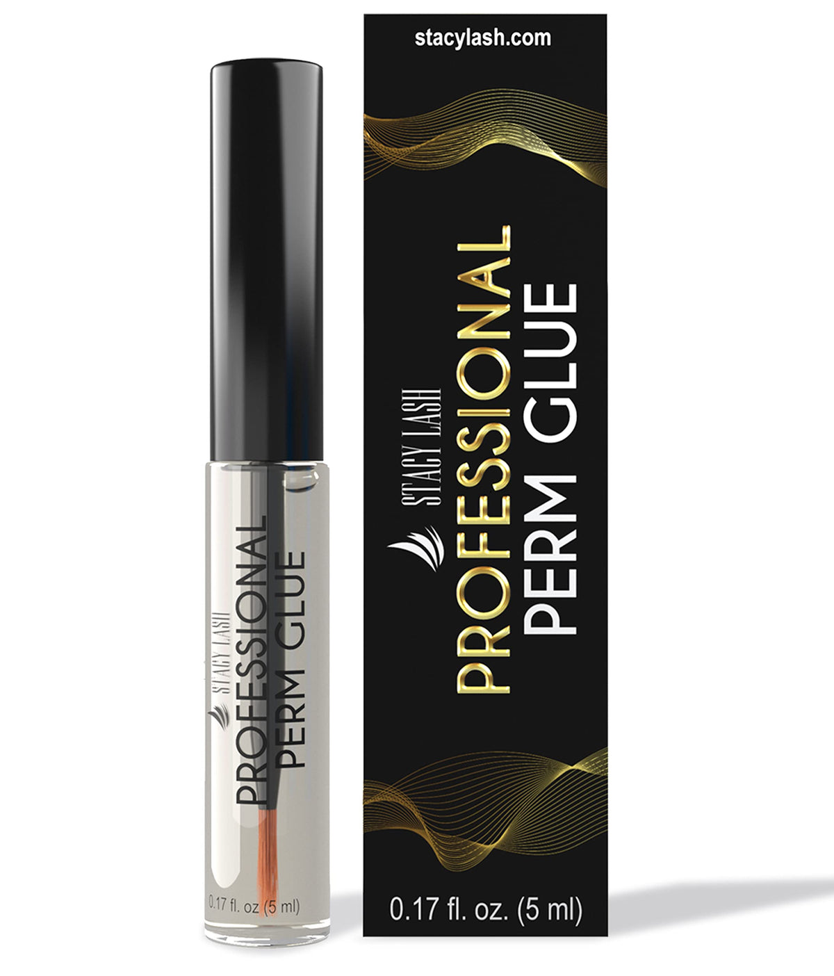 Stacy Lash Professional Perm Glue - 0.17 Fl. Oz Transparent Water-Soluble Eyelash Adhesive