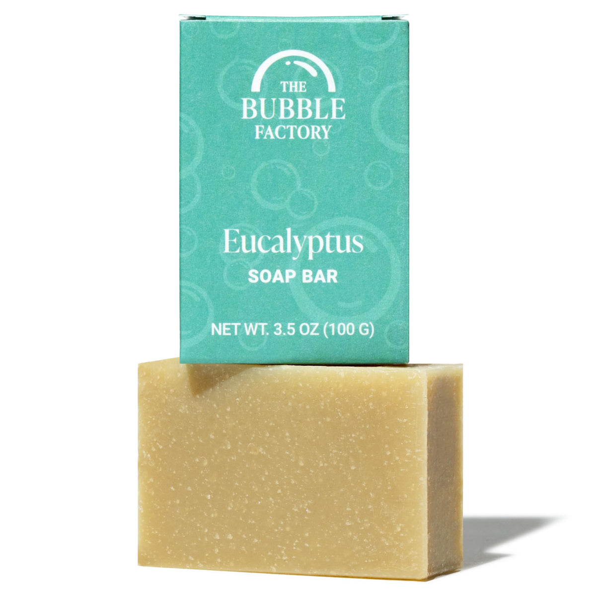 The Bubble Factory Handmade Soap - All Natural, Vegan Eucalyptus Bar Soap, 3.5 Oz