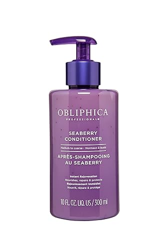 Obliphica Seaberry Conditioner - Frizz Control For Wavy, Curly, Damaged Hair - 10 Fl Oz