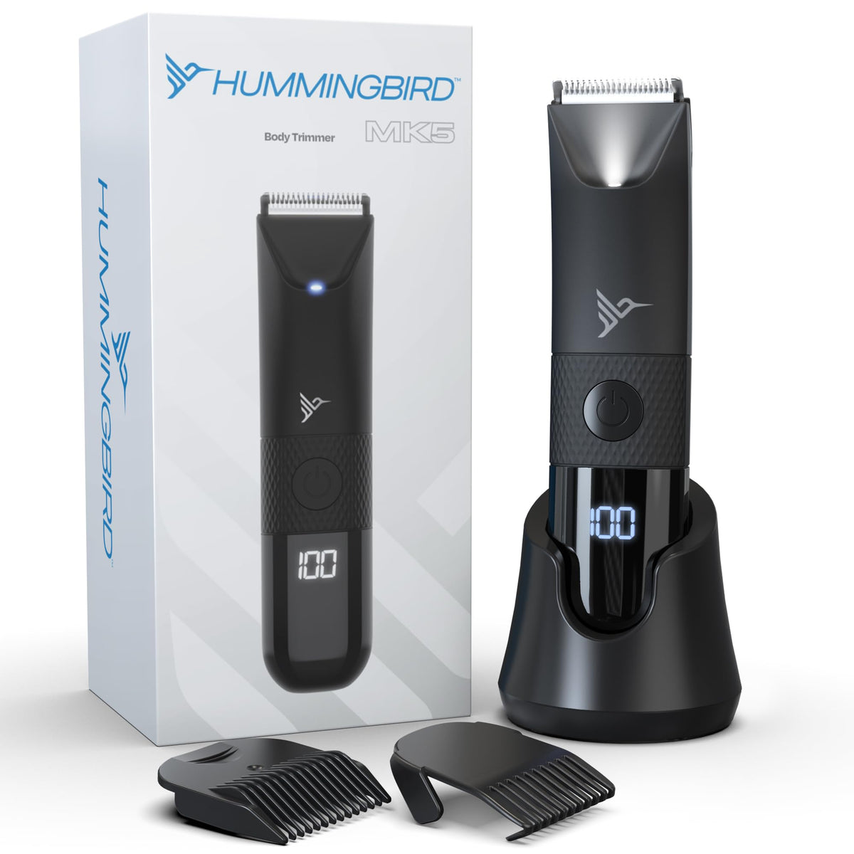 Hummingbird Mk5 Waterproof Pubic Hair Trimmer – Ceramic Blade, Usb-C Rechargeable, Led Display