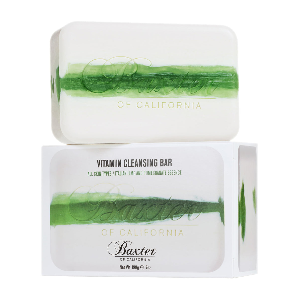 Baxter Of California Vitamin Cleansing Bar For Men - Italian Lime & Pomegranate, 7 Oz