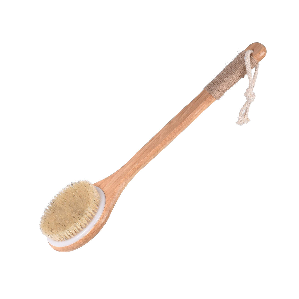 Chikoni Dry Bath Body Brush - Wooden Back Scrubber For Exfoliating, Detox & Circulation