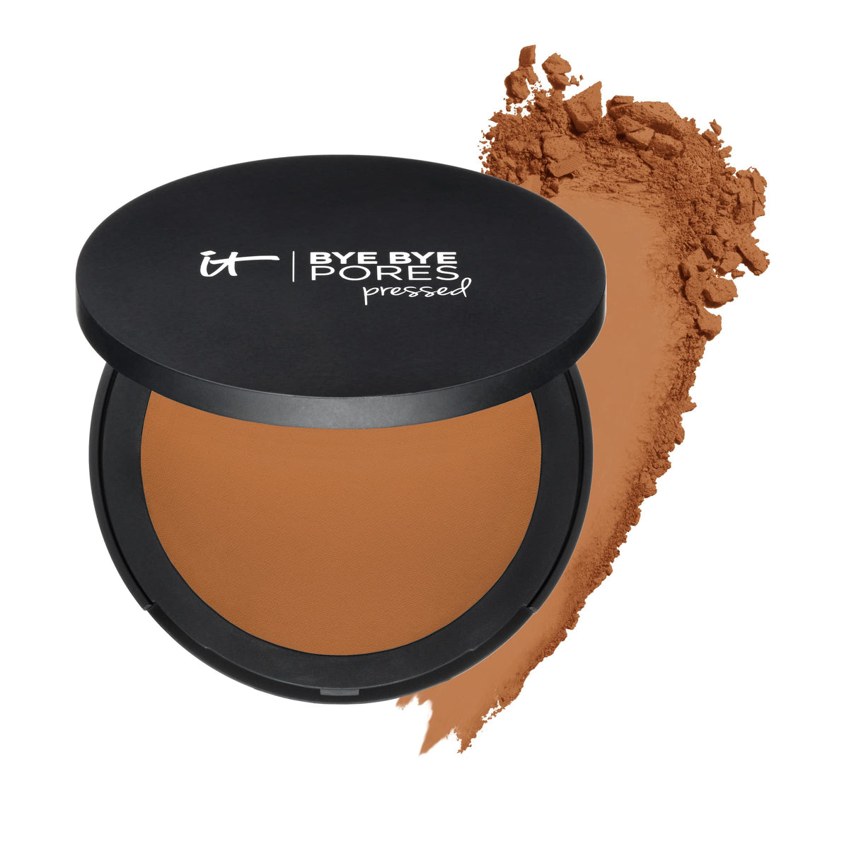 It Cosmetics Bye Bye Pores Pressed Powder - Translucent Tan Rich, Anti-Aging, 0.31 Oz