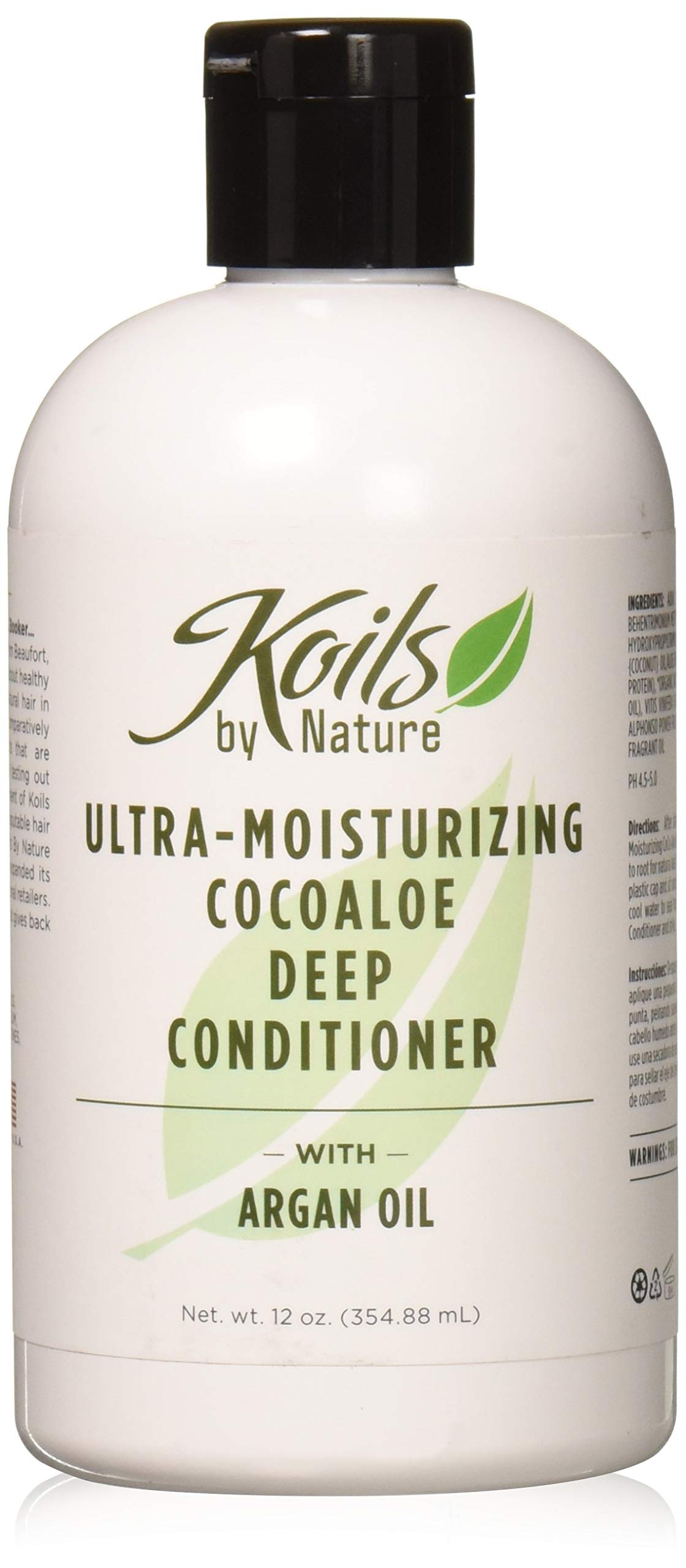 Koils By Nature Fragrance-Free Cocoaloe Deep Conditioner, 12Oz Ultra-Moisturizing Hair Care