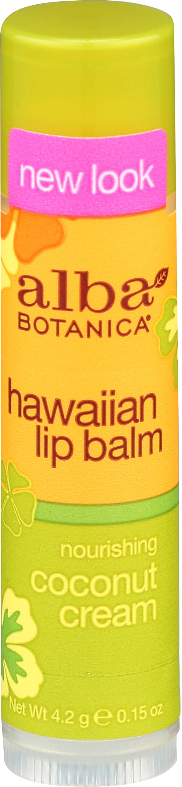 Alba Botanica Passion Fruit Nectar Lip Balm, 0.15 Oz - Nourishing Hawaiian Formula