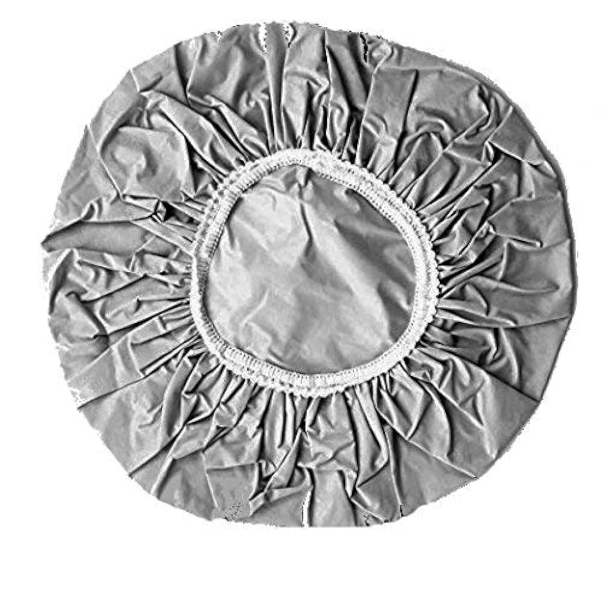 Xfquij Gray Durable Shower Cap For Men And Women - 1 Count Plastic Shower Accessory