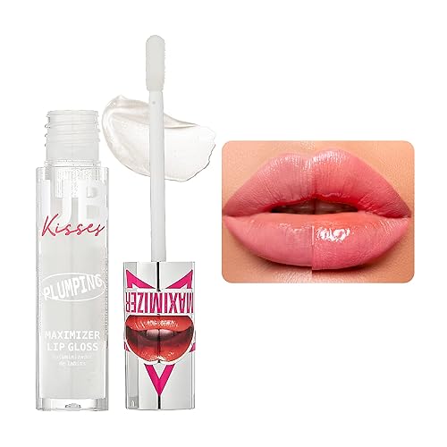 Ruby Kisses Plumping Lip Gloss - Hydrating, High-Shine, Cruelty-Free, Clear, 0.15 Fl Oz