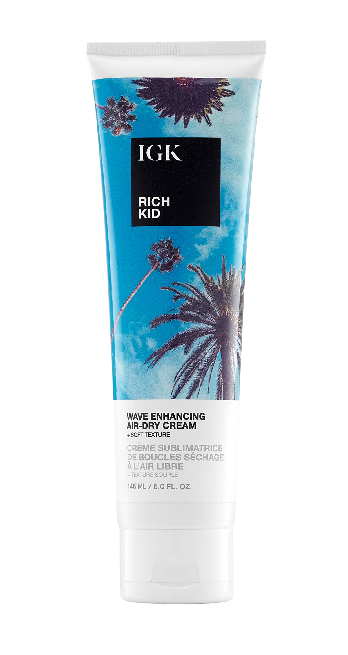 IgK RIcH KID Wave Enhancing AirDry cream  Hold  Texture  Shine  Vegan  cruelty Free  5 Oz