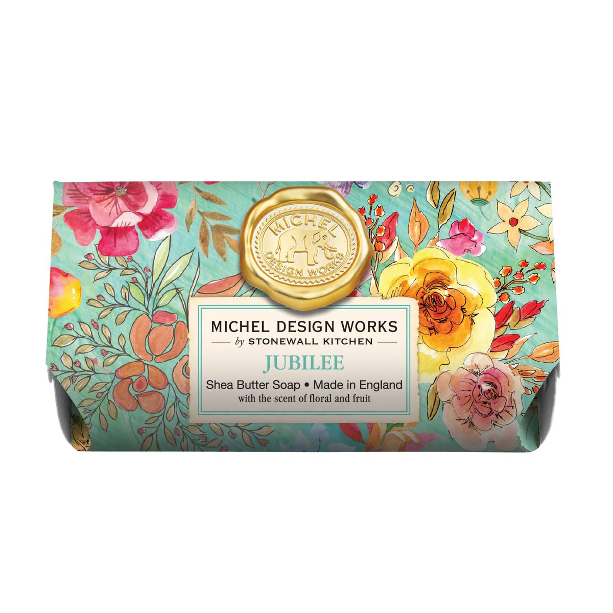 Michel Design Works Pink Grapefruit Large Bath Soap Bar, 8.70 Oz - Luxurious Vinyl Soap