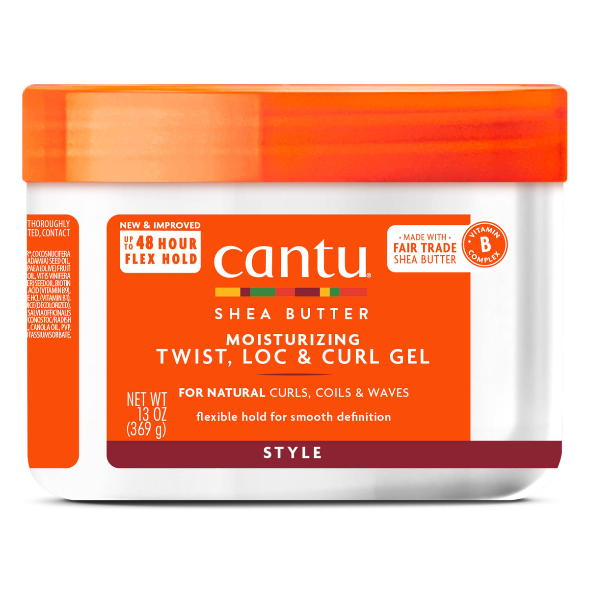 Cantu Moisturizing Twist & Lock Gel With Shea Butter For Natural Hair, 13 Oz