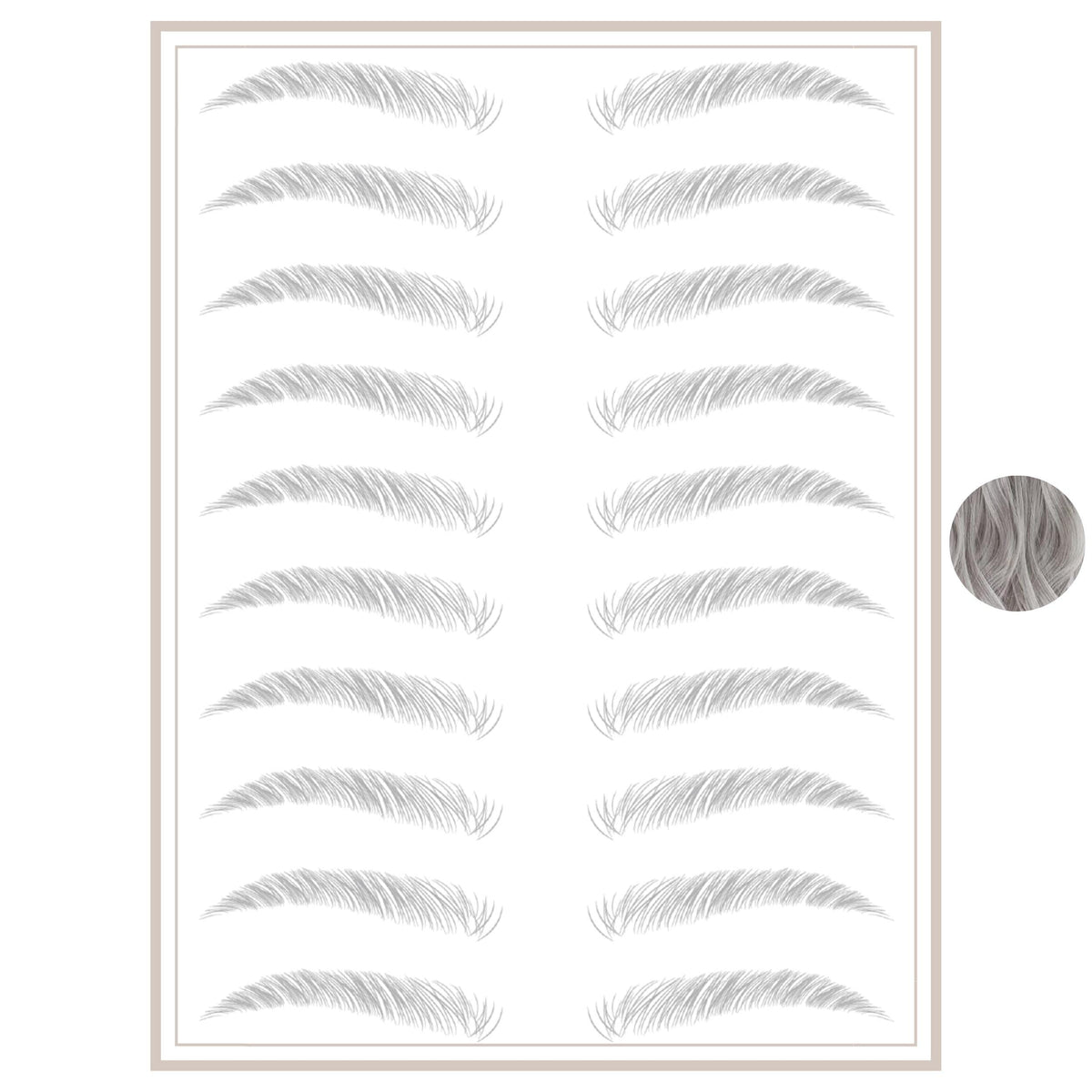 Brows By Bossy Waterproof Eyebrow Tattoos - Instant Peel Off Stickers For Men & Women