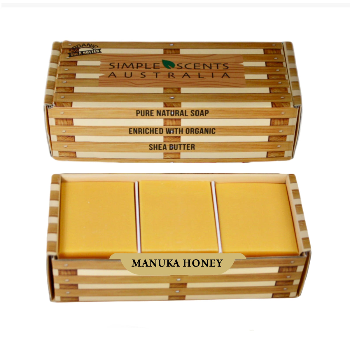 Simple Scents Australia Manuka Honey Soap Bars - Moisturizing Triple Milled, 3.5Oz (Pack Of 6)