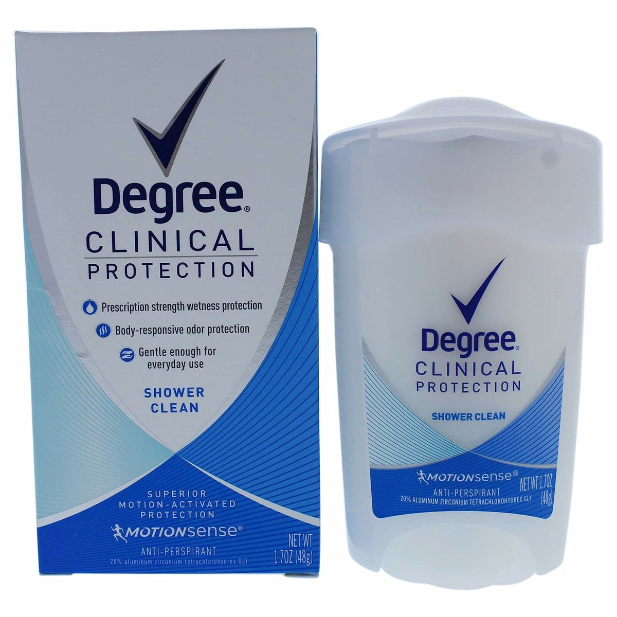 Degree Women Clinical Protection Anti-Perspirant Deodorant, Shower Clean, 1.70 Oz