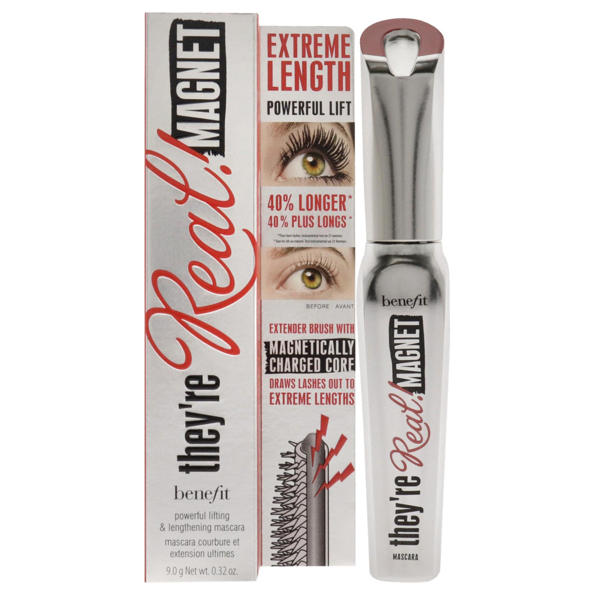 Benefit They'Re Real Magnet Extreme Lengthening Mascara - Black, 0.32 Oz For Women