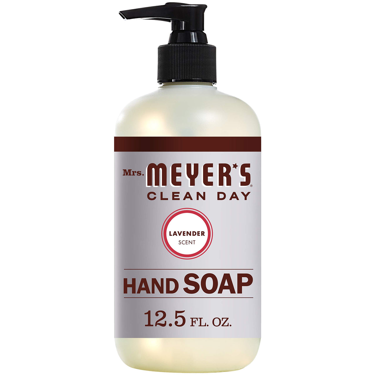 MRS. MEYER'S CLEAN DAY Lavender Liquid Hand Soap, 12.5 Fl Oz, Moisturizing Plastic Bottle