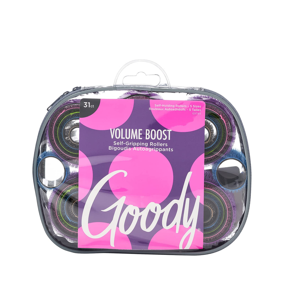 Goody Self-Holding Hair Rollers, Multi Pack - 31 Count Nylon Styling Tool