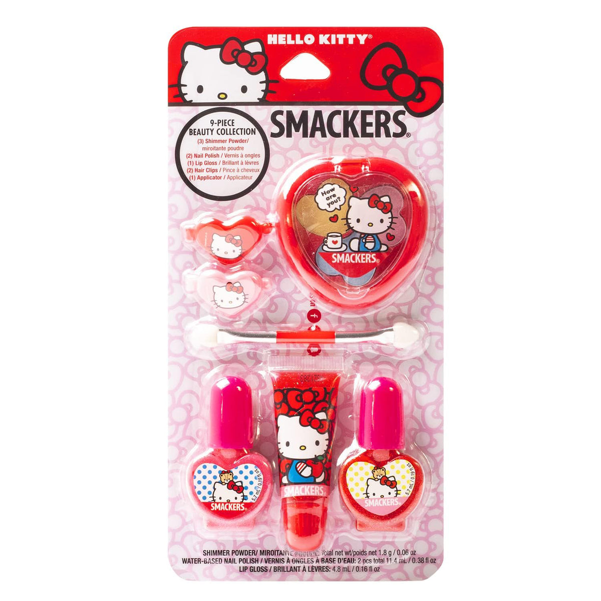 Lip Smacker Hello Kitty Makeup Set - 3 Hydrating, Cruelty-Free Products For Kids