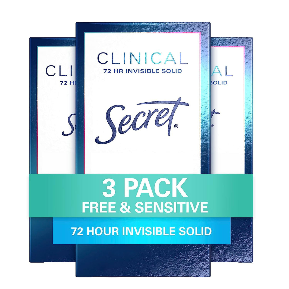 Secret Clinical Strength Unscented Antiperspirant & Deodorant Gel, 1.6 Oz (Pack Of 3)