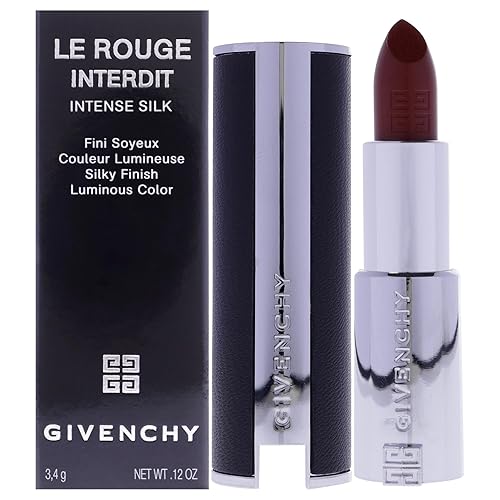 Givenchy Le Rouge Interdit Intense Silk Lipstick - N319 Rouge Santal, 0.11 Oz, Cranberry