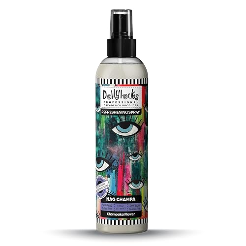 Dollylocks Organic Dreadlock Refreshing Spray - Residue-Free, Sulfate-Free, Nag Champa, 8oz