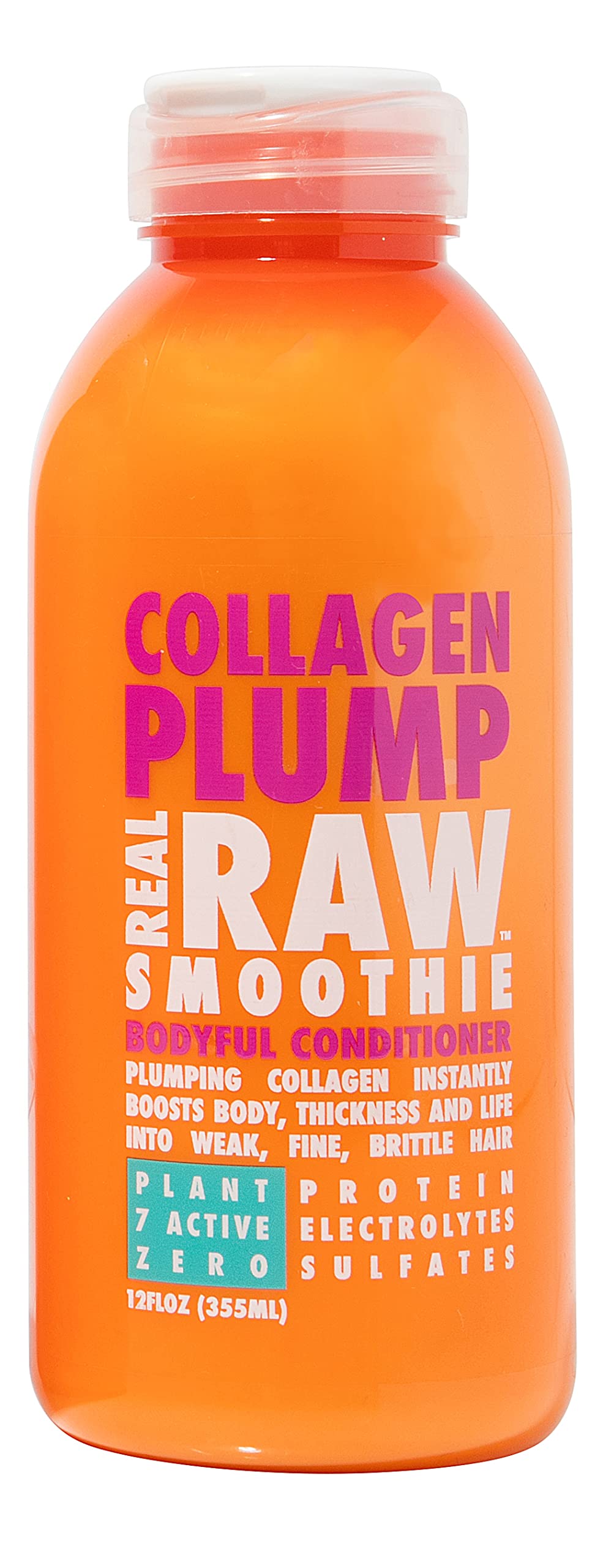 Real Raw Collagen Conditioner - Strengthen & Repair, 12Oz, Aloe Juice & Coconut Water, Sulfate-Free