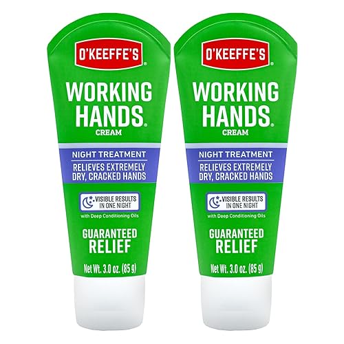 O'Keeffe'S Working Hands Night Treatment Hand Cream, 3 Oz Tube, Pack Of 2 - Intensive Moisturizer