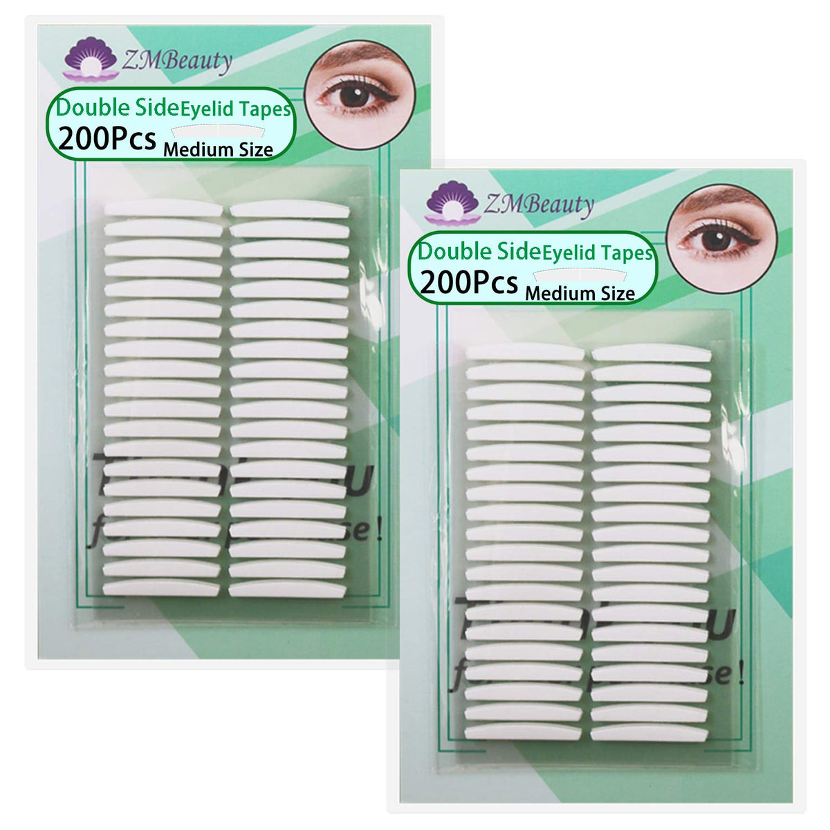 Zmbeauty 2 Packs Invisible Double Side Eyelid Tapes, Instant Eye Lift For Hooded & Droopy Eyes