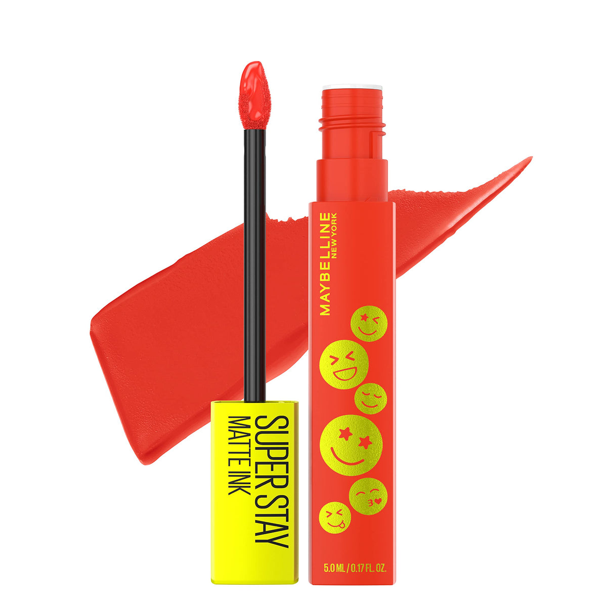 Maybelline Super Stay Matte Ink Liquid Lip Color, Pleasure Seeker - Long Lasting Red Lipstick