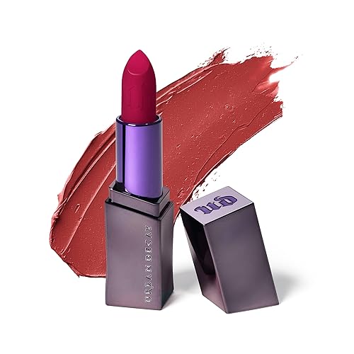 Urban Decay Vice Hydrating Lipstick - Vegan, Long-Lasting Creamy Formula, Manic Soft Wine Mauve